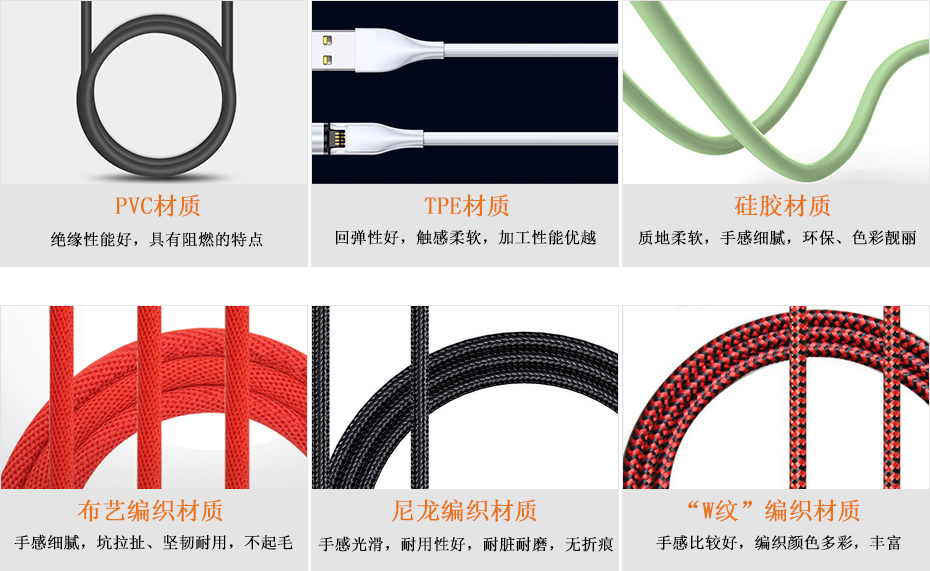 磁吸連接線材質